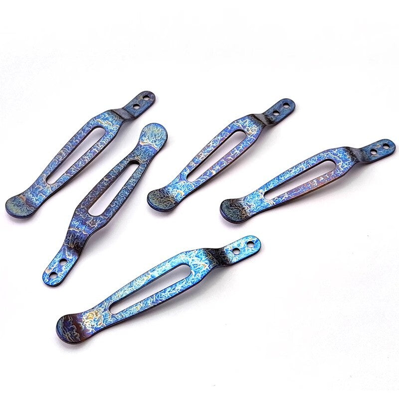 1 Pc Custom Made Titanium Alloy Backclip for Rick Hinderer knives XM18/XM24