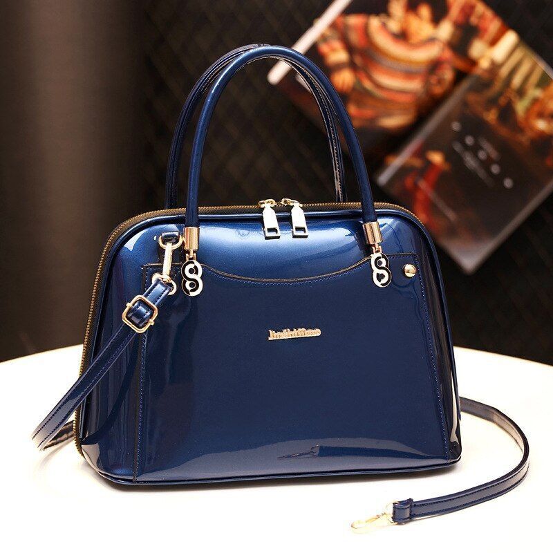 Luxury Shell Handbags Leather Shoulder Bags Crossbody Purse 34*22*14 CM Zipper