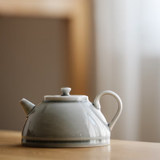 Gray Ceramic Teapot Chinese Kung fu Tea Pot 200ml