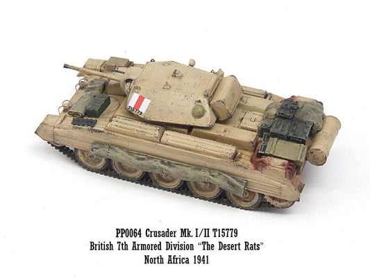 1/72 PP0064 Crusader Tank Model Desert Rat 7th Armored Division Finished Model