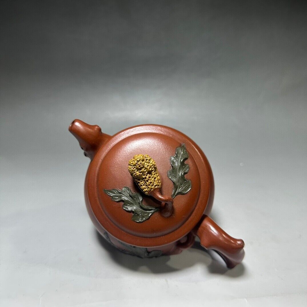 Chinese Yixing Zisha Clay Handmade Exquisite Teapot (佛手 底款:汪寅仙)