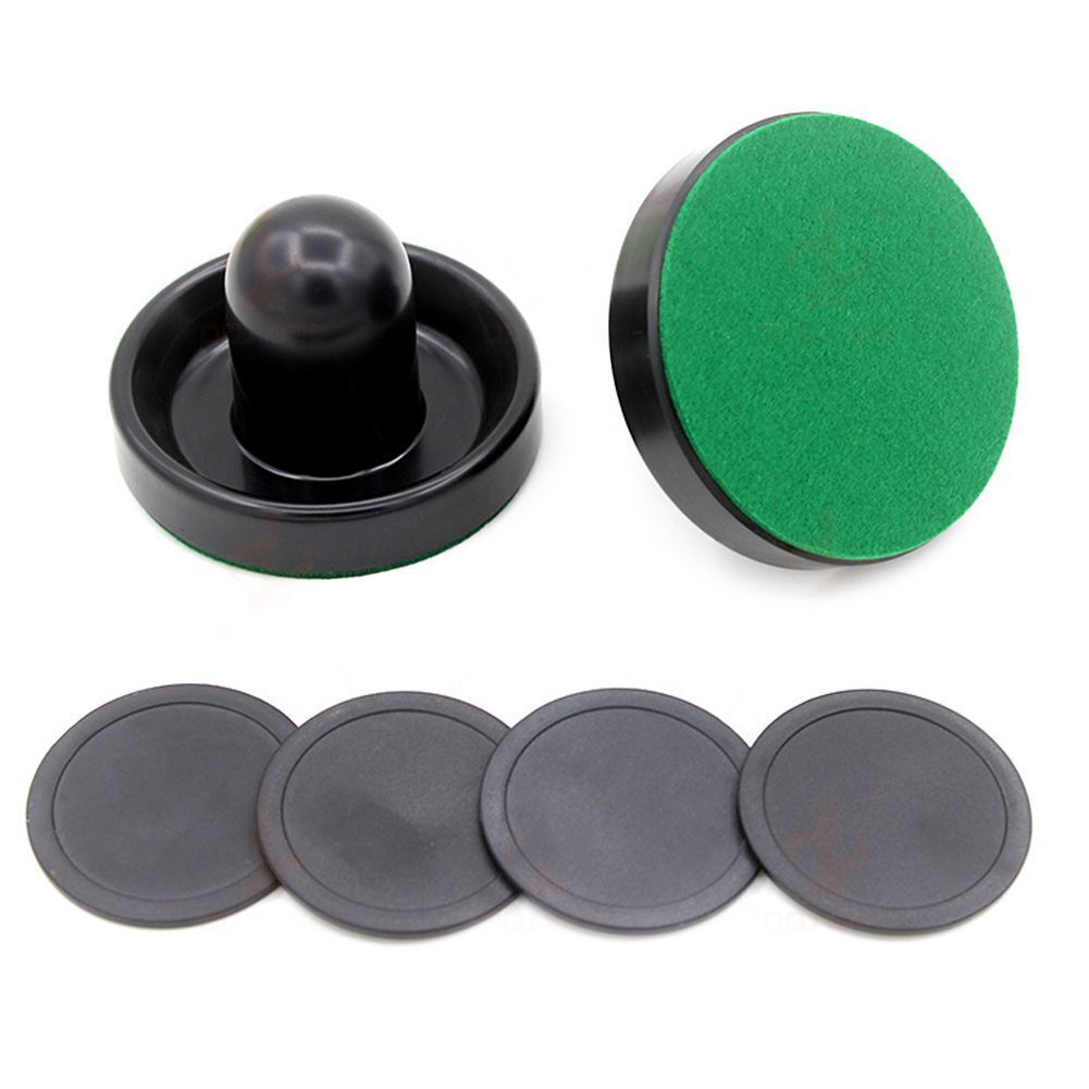 Round Pucks Felt Pusher Mallet Professional Air Hockey Table Goalies Pusher Set