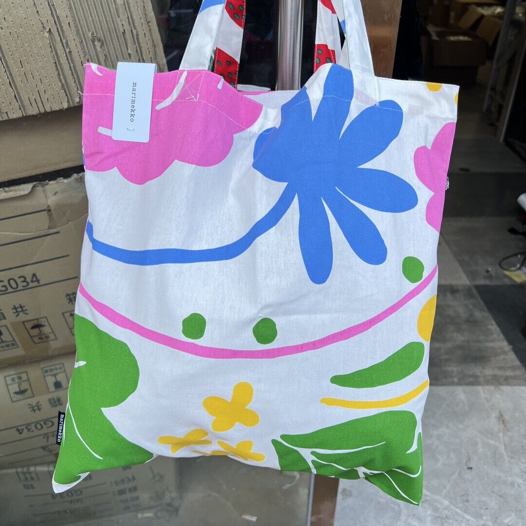 Fashion Colorful Elegant Canvas Unikko Poppy Tote Bag,Shopping Bag For Her