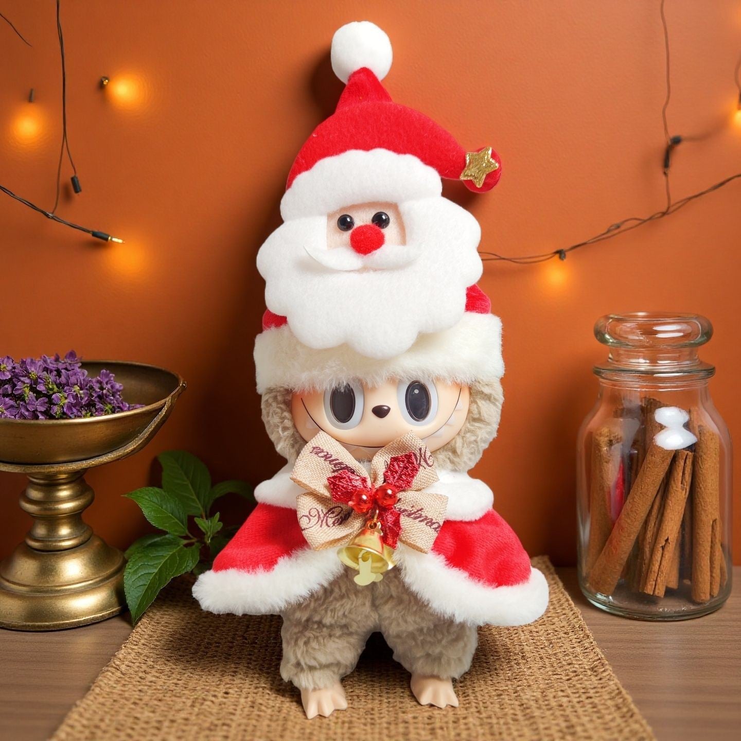 Christmas Cloth Plush Dress Up Self Mocking Bear Multi Body Through Set 2