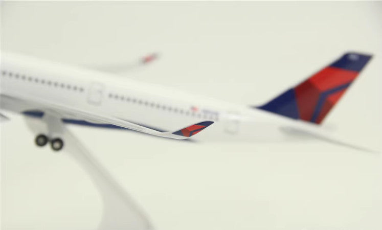 1:200 33CM RISESOON DELTA AIRBUS A350-900 Passenger Airplane ABS Plastic Model