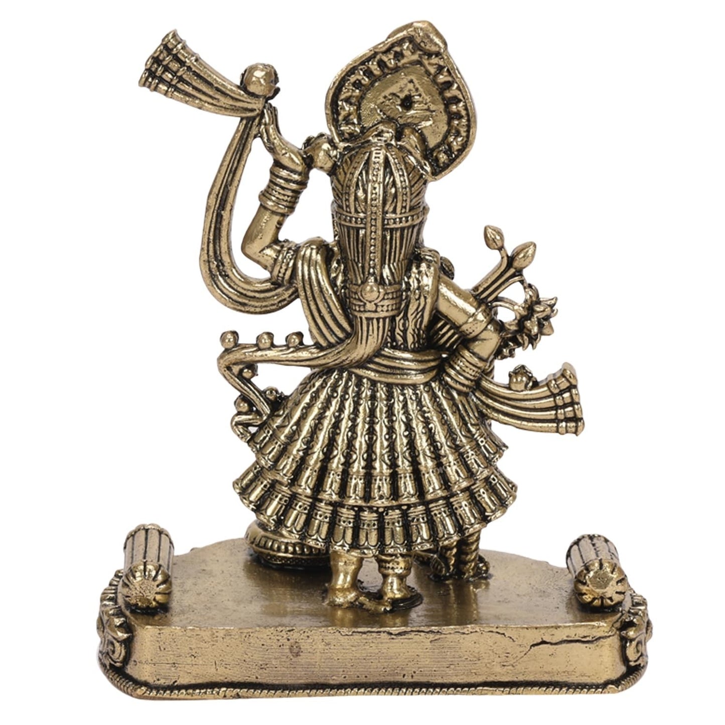 Brass Shreenath ji Murti Dwarikadhish God Avatar of Shri Krishna Idol Statue