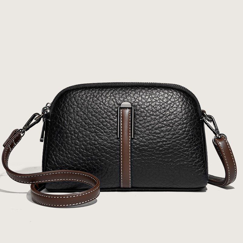 Cowhide Bag Crossbody Genuine Leather Fashion Versatile Messenger Purse Cotton