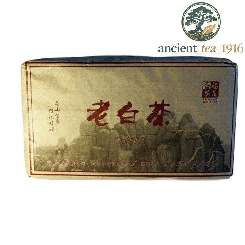 1000g Fuding Lao Shou Mei White Tea Brick Aged Loose Leaf