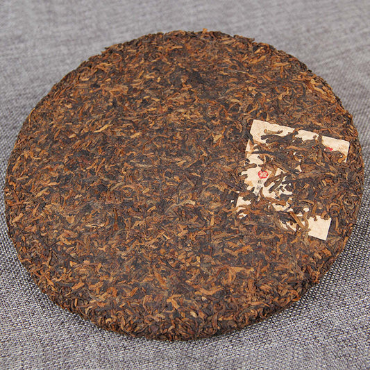 357g Ripe Pu'er Tea Laobanzhang Pu-erh Cooked Tea Cake Yunnan Puerh Black Tea