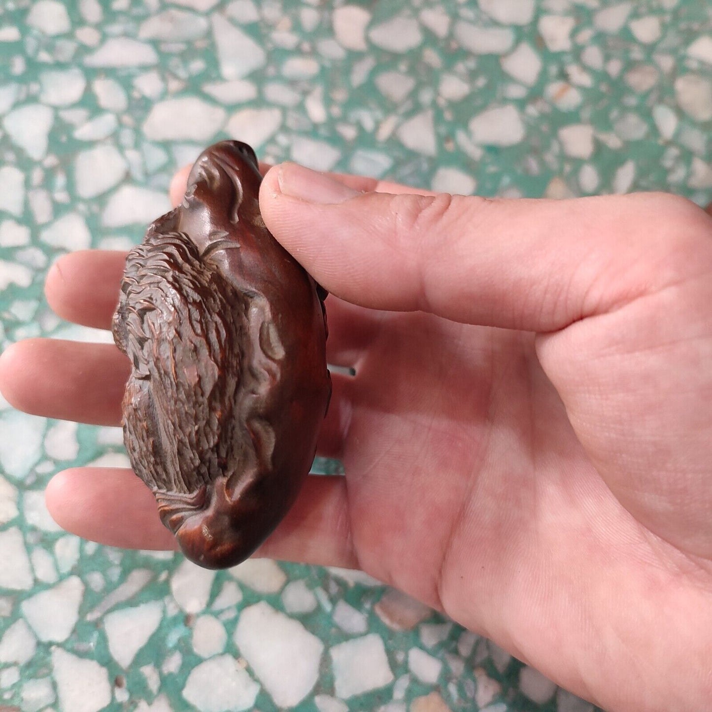 chinese wood appealing sculpture lowrie fox statue beautifully carved pendant