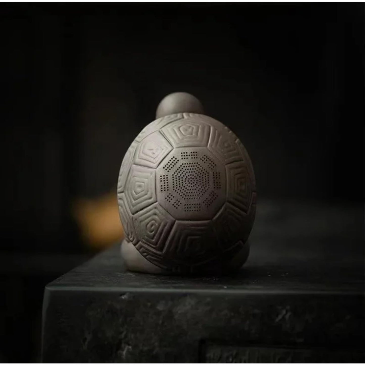 Elderly Statue Tea Pet with Tea Strainer 12cm Handcraft Sculpture Characters Art