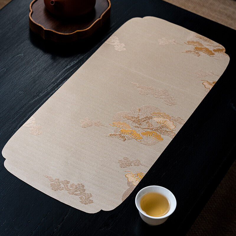 Japanese Tea Mat Waterproof Tea Seats Table Mat Zen Tea Tablecloth Table Flag
