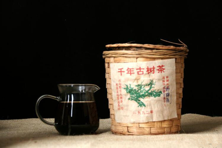 400g*box Jingmai Zhang Xiang Gu Shu Tea 1992 Pu'erh Tea Cooked Pu'erh Loose Tea