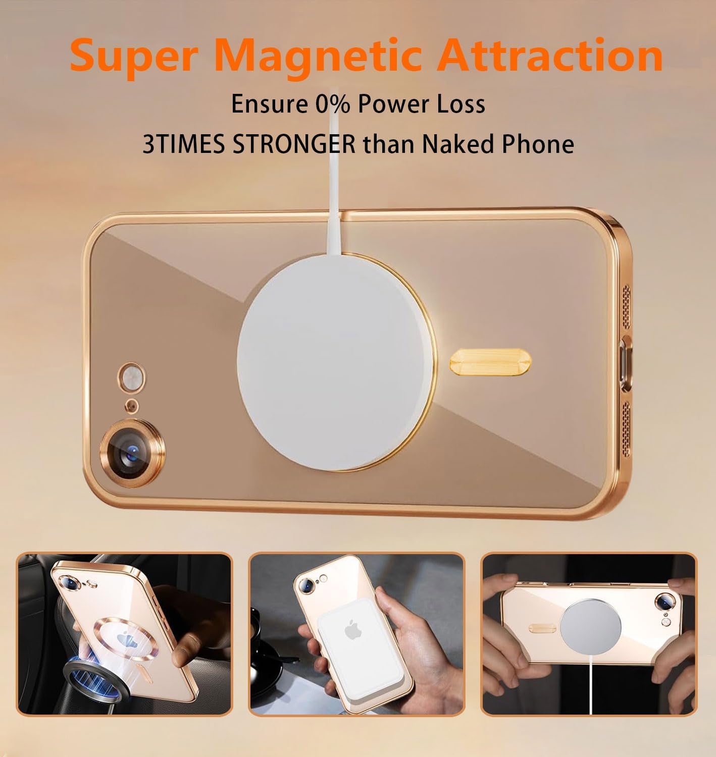 Magnetic for Iphone 16E Case with Privacy Screen Protector & Full Camera Cover,[