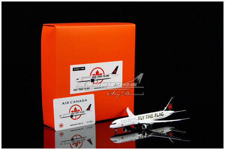 1:400 JC WINGS AIR CANADA B787-9 Passenger Airplane Flap Down Diecast Model