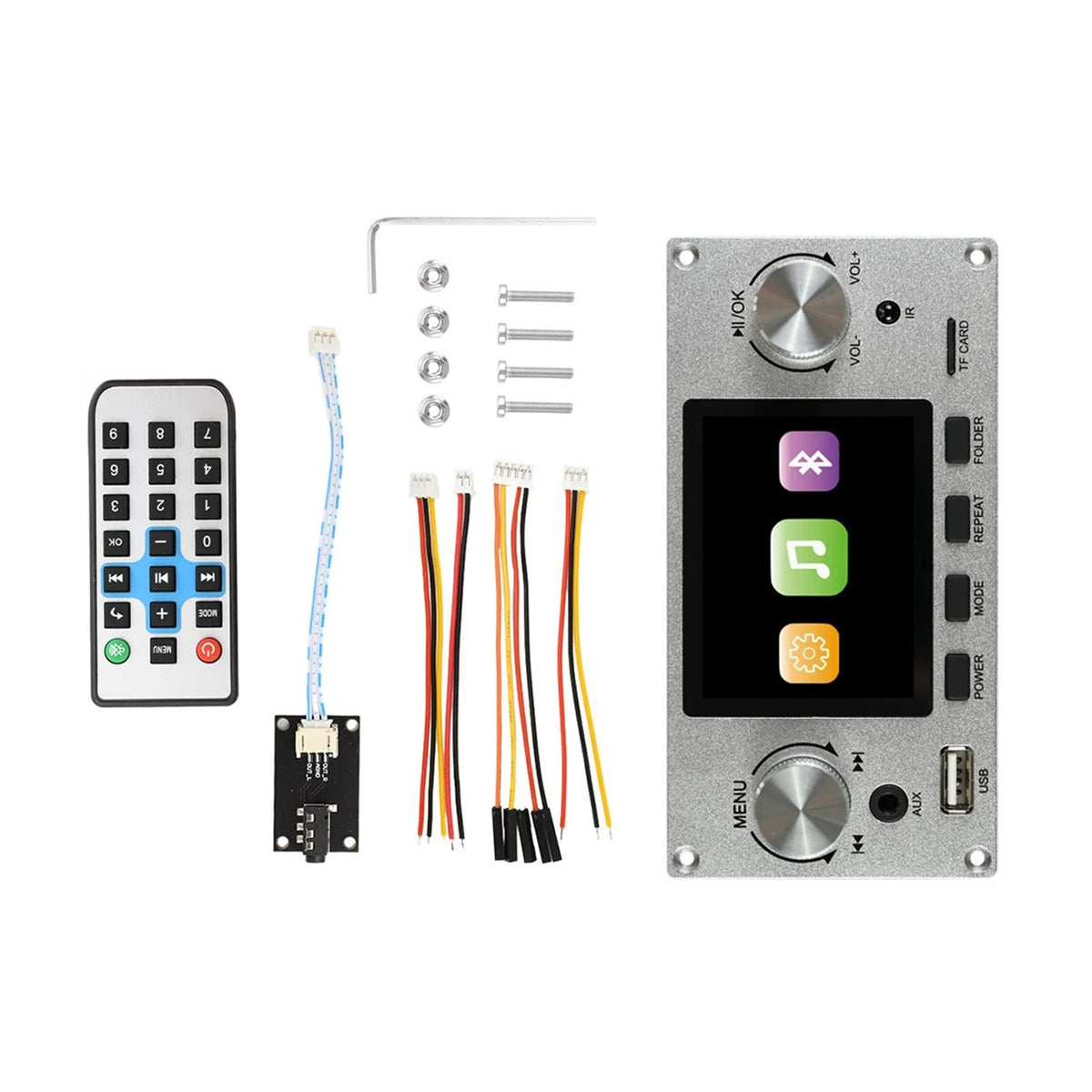 2.8inch IPS Bluetooth MP3 Decoder Board TF USB Car Audio Player Module