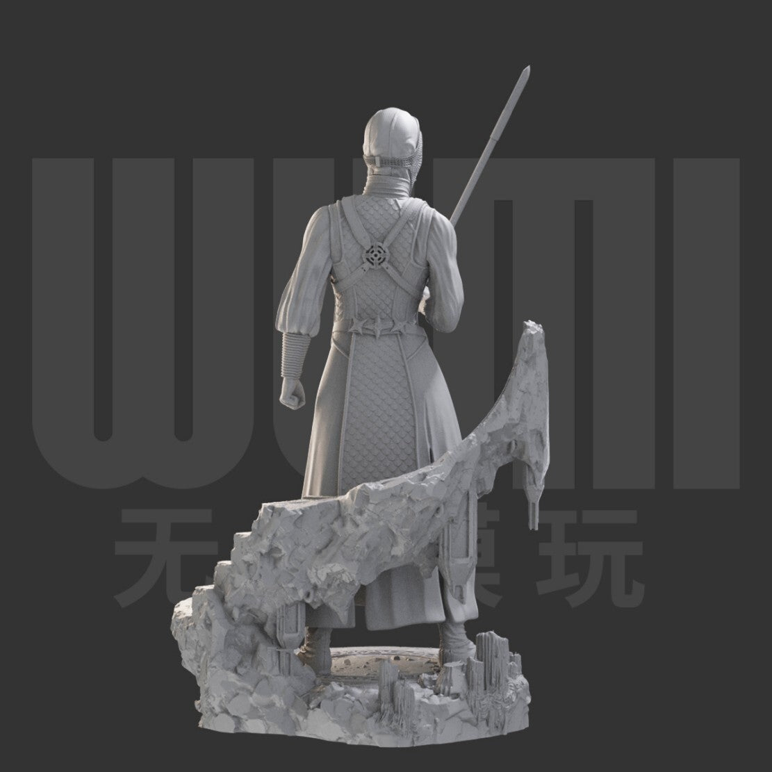 1/24 resin figure model kit Nun warrior Unassembled unpainted