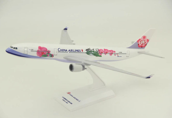 32CM 1:200 Risesoon China Airlines AIRBUS A330-300 Aircraft ABS Plastic Model