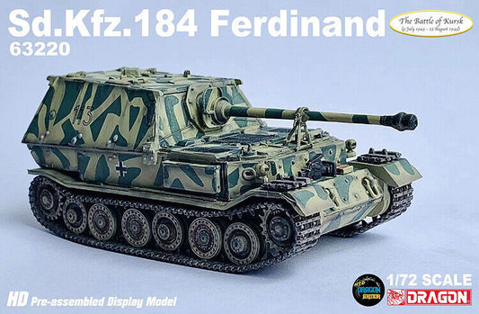 Dragon 63220 1/72 German Sd.Kfz.184 Ferdinand Military Tank Destroyer Model