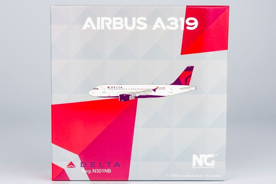 1:400 NG Model DELTA AIRBUS A319 Passenger Airplane Diecast Aircraft Plane Model
