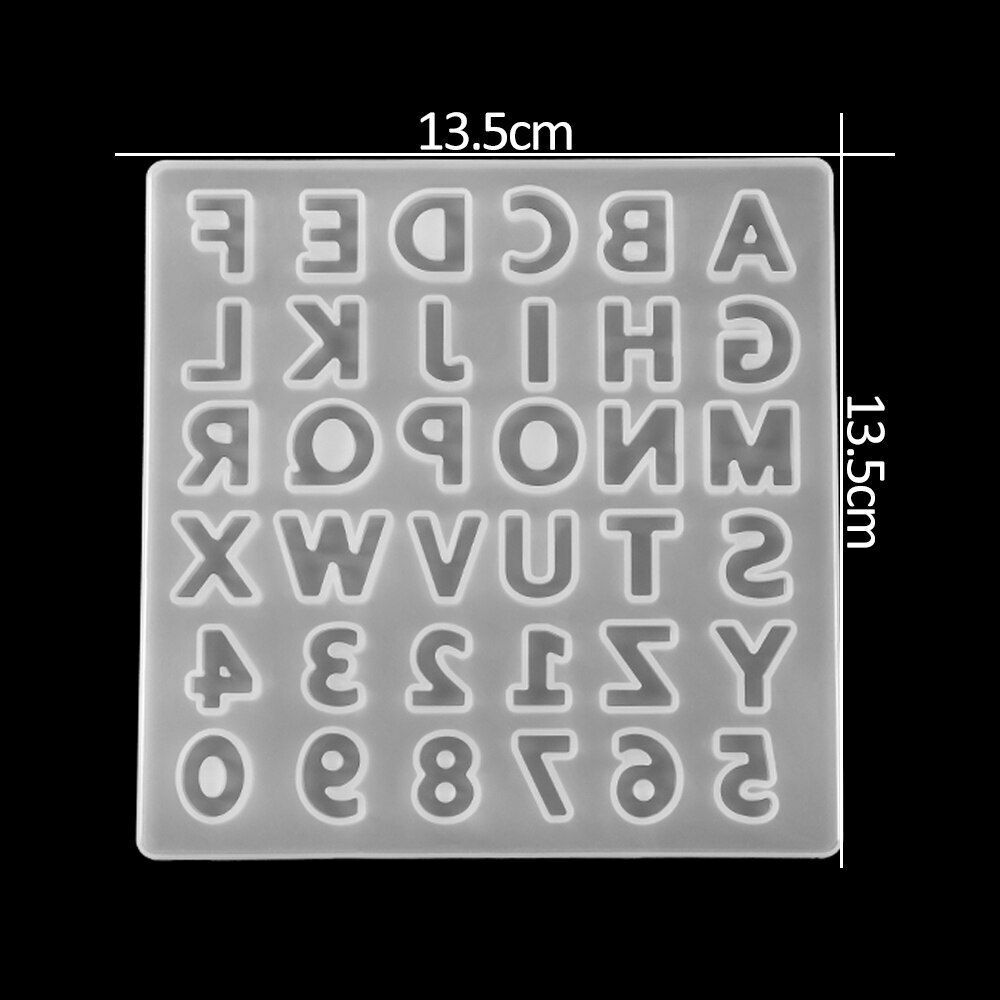 Letters Crystal Epoxy Resin Mold Hand Craft DIY Jewelry Making Accessories Tools