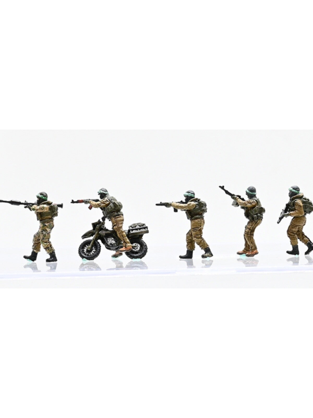 1/72 6Pcs Middle East Elite Squad Soldier 6-Person Team Soldier Model