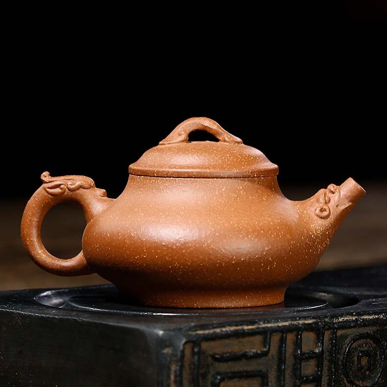 tea pot Chinese character carved freedom yixing zisha jiangpo clay pot marked