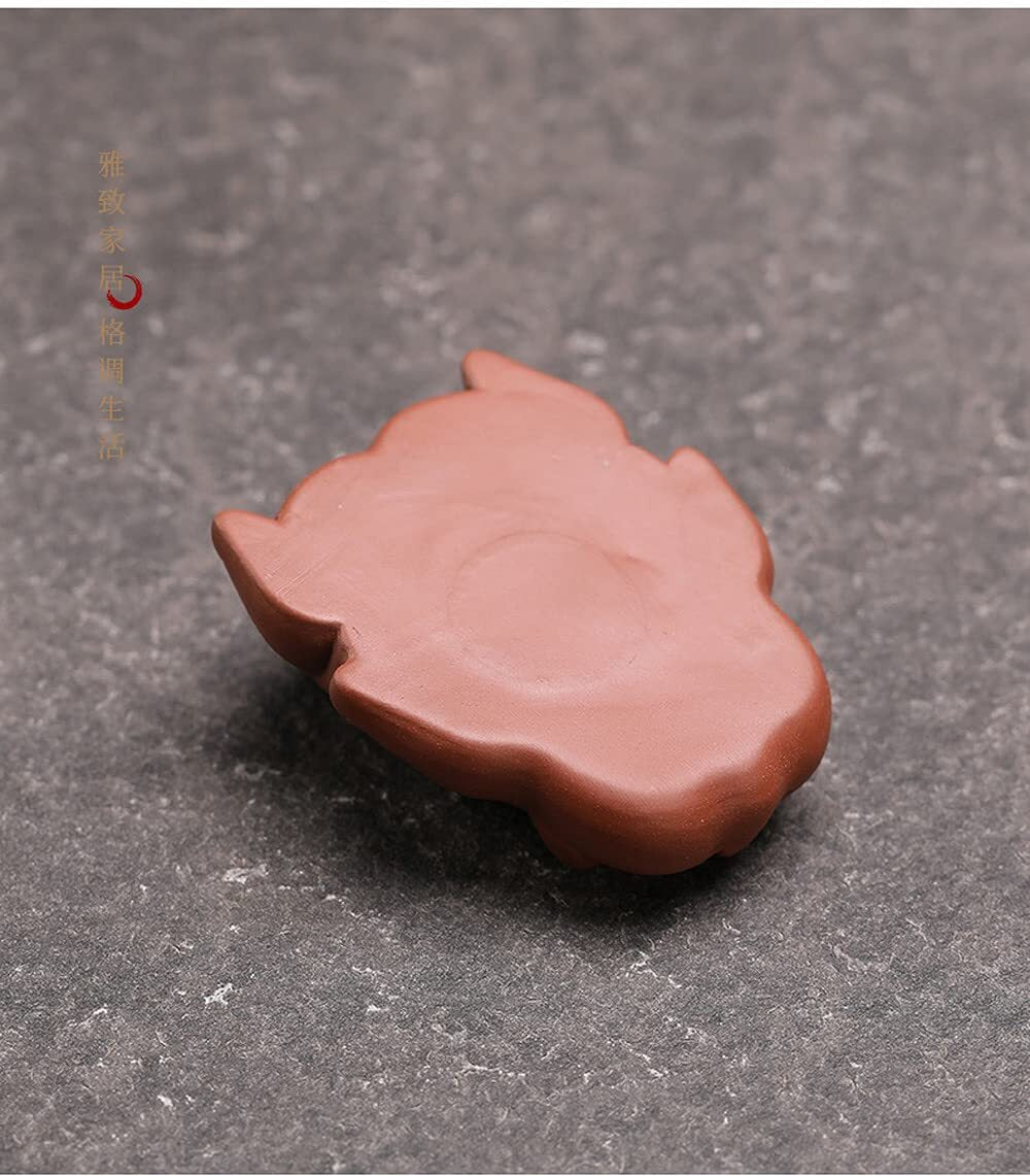 8cm Purple Sand Pig Tea Pet Ornaments Tea Play Kung Fu Tea Decor
