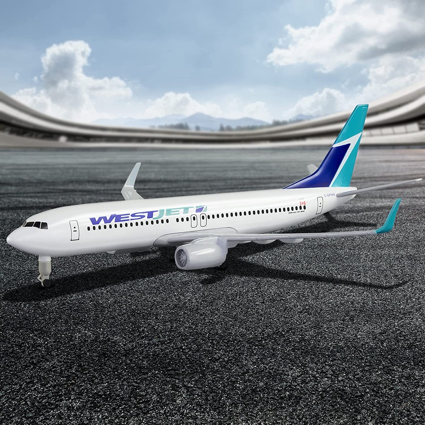 1:300 American Westjet B737 Model Plane Alloy Diecast Airplane Model Collection