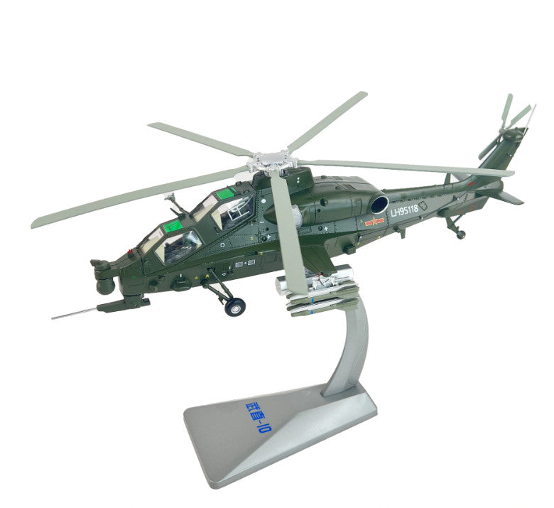 35CM 1:48 China Z-10 Helicopter Plane Airplane Diecast Military Aircraft Model