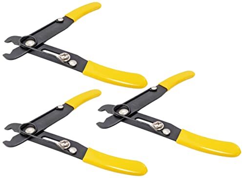 3 Pack 5" Wire Stripper & Cutter w\ Self Opening Cushion Grip Handles