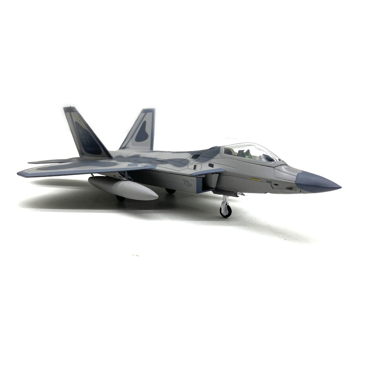 18cm 1:100 US F22 Raptor Stealth Fighter Alloy Aircraft Fighter Military Model B
