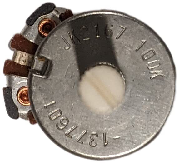10 Pack 100K Ohm 1/2W Potentiometer, PC Mount, 1-inch Nylon Shaft