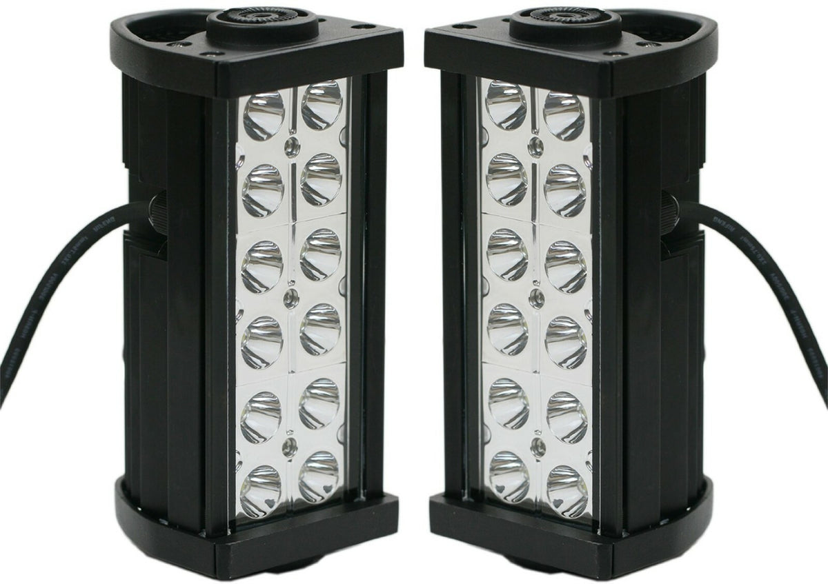 2 Pack Extremely Bright LED Off-road Driving Light Bars, IP67 Waterproof, 6000K