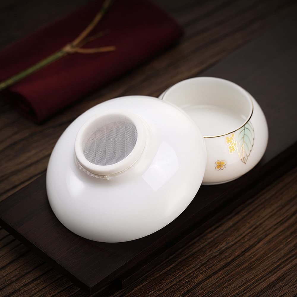 Porcelain Dehua Tea Strainer Tea Filter Tea Separator Kung Fu Tea Set