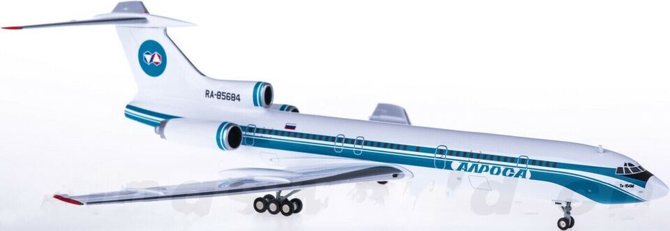 1:200 Herpa Air Enterprises Tupole TU-154M Passenger Airplane Diecast Model
