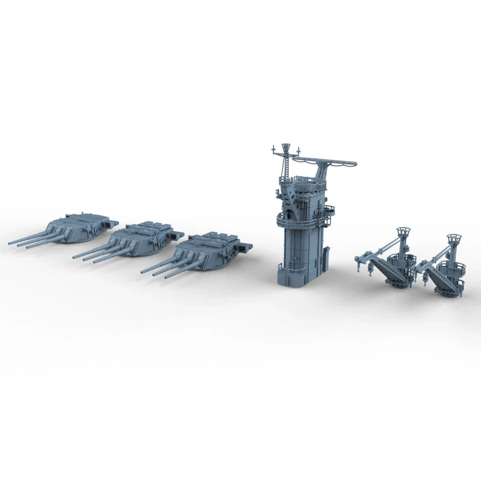 LYCG700325 1/700 Model Super Detail Up Sets US Alaska-Class Cruiser For Trumpete