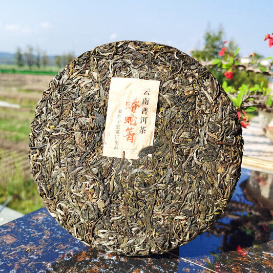 Python Qing Ancient Tea High Quality Pu'er Tea Green Tea Health Care357g/12.59oz