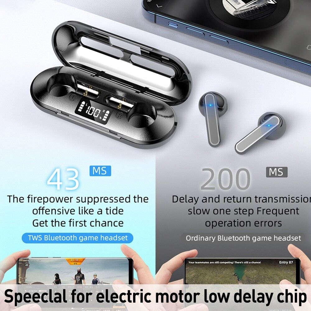 2023 Bluetooth Earbud Headset TWS 5.2 Wireless Earphone Waterproof for All Phone