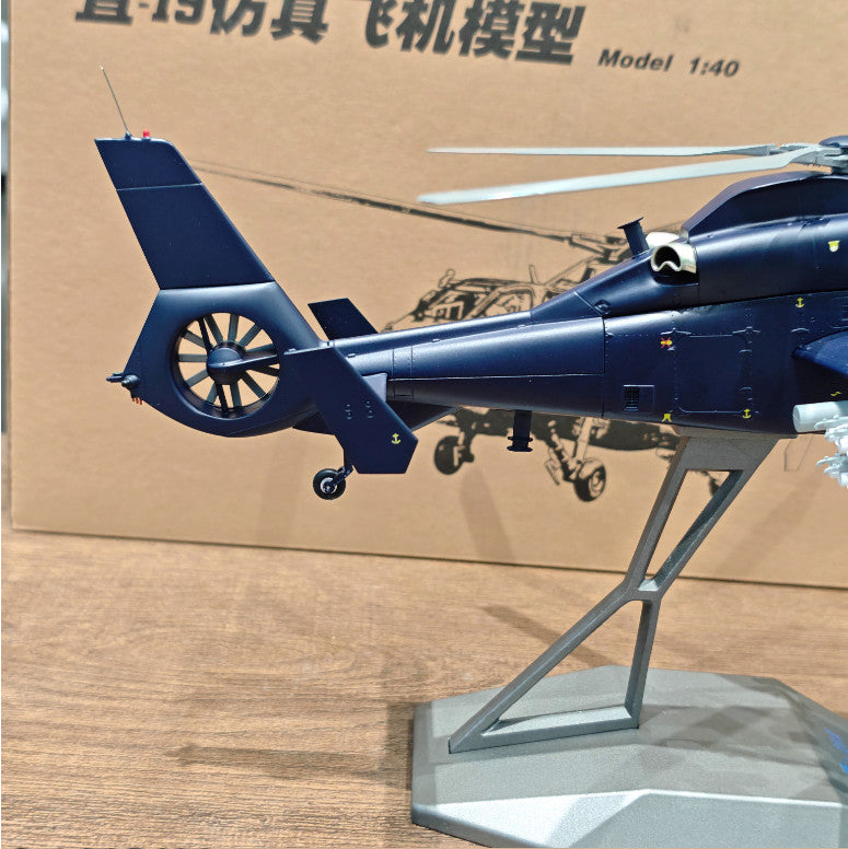 1:40 36CM AVIC Z-19E Armed Helicopter Plane Diecast Military Aircraft Model