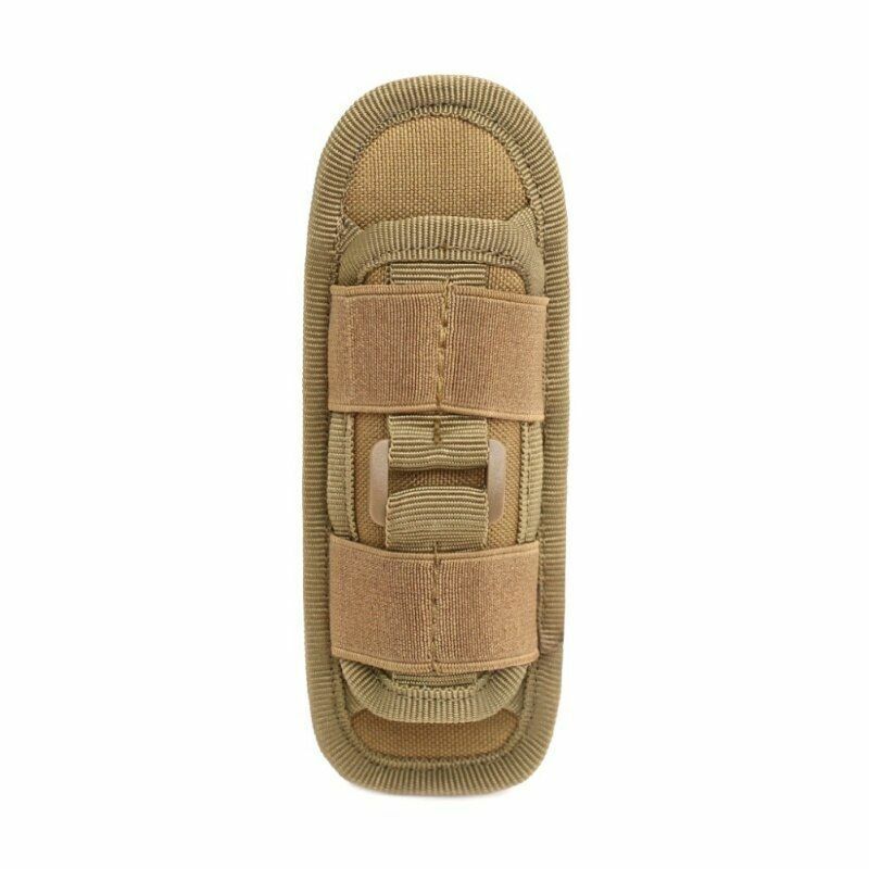 Tactical Flashlight Pouch Holster Torch Case Belt Bag Camping Survival Equipment
