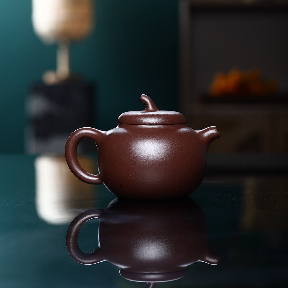 6.8oz Chinese Kungfu Tea Pot With Certificate Paper Marked Real Yixing Zisha Pot