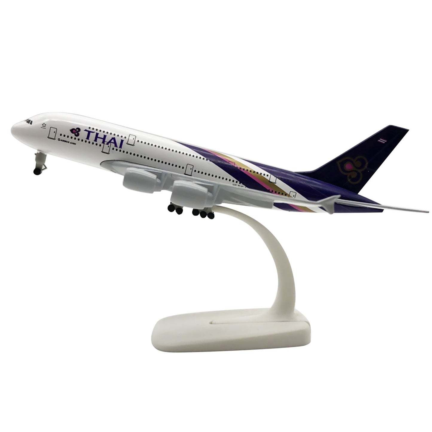 1/400 20cm Aircraft Thai Airways A380 Alloy Plane Model Static Display Craft