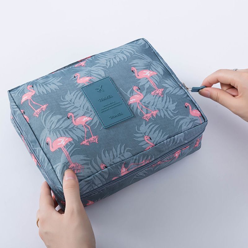 Cosmetic Bag Waterproof Zipper Makeup Purse Multifunction Organizer Traveling