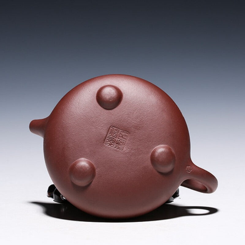 Chinese Yixing Zisha Clay Handmade Tea Pot Purple Shipiao Pot Bamboo Teapot Puer