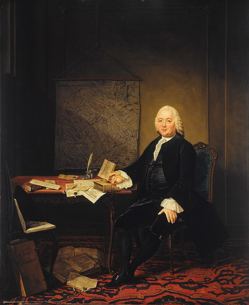 oil painting 100% handpainted on canvas "a man (1709-1776)"