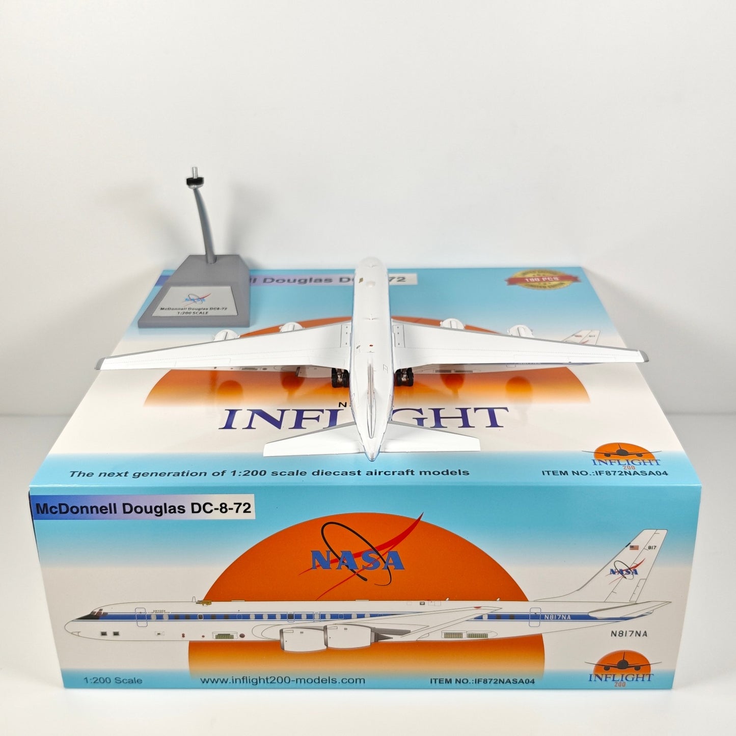 1:200 InFlight NASA DC-8-72 N817NA Passenger Airplane Diecast Plane Model