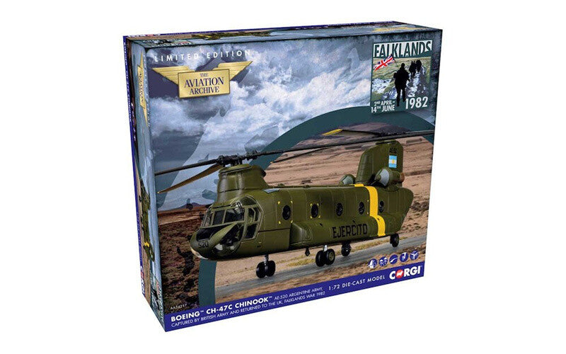 CORGI For Boeing CH-47C Chinook AE-520 Argentine Army LTD 1/72 Helicopter Model