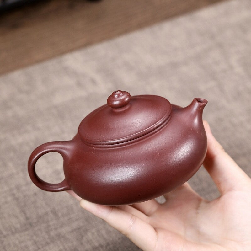 True Yixing Zisha Purple Clay Tea Pot 180ml Master Pot 7 Infuser Hole China Pot