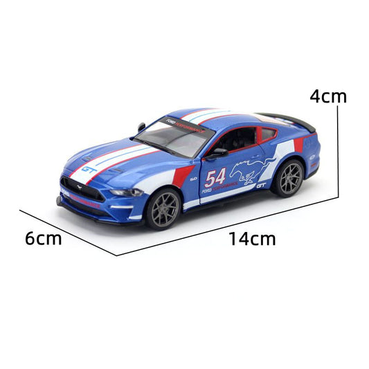 1:34 Ford Mustang GT Commemorative Edition 2018 Metal Car Model Pull Back Sound